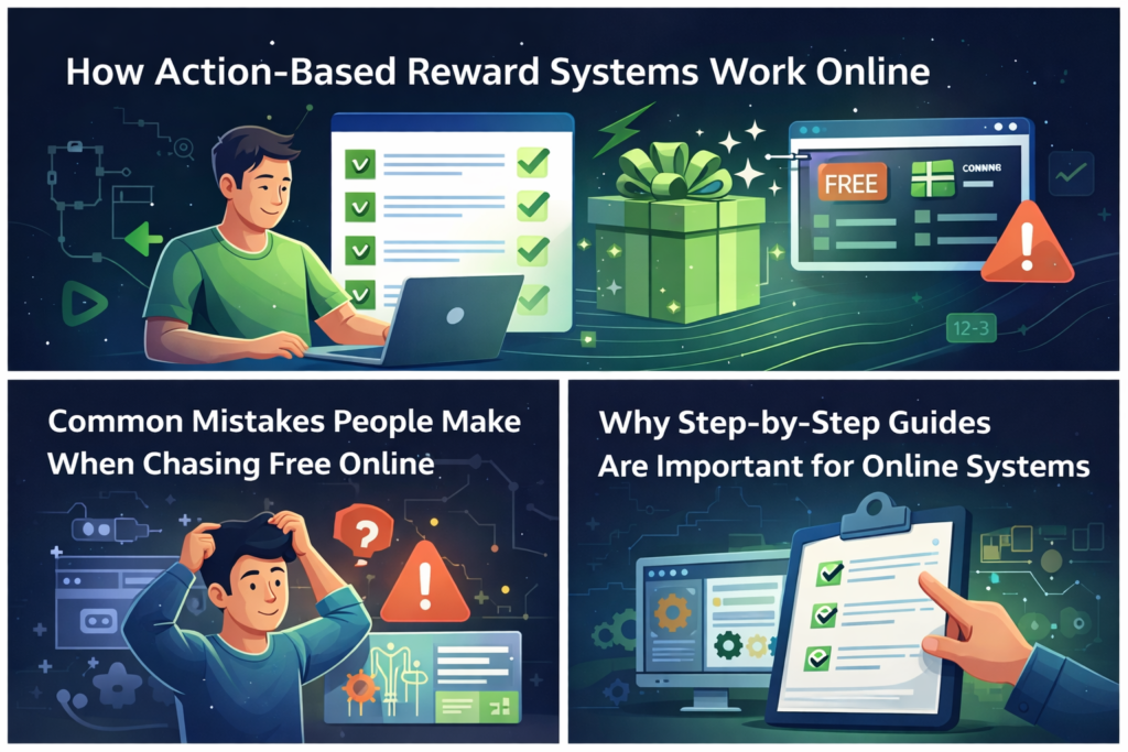 How Action-Based Reward Systems Work Online